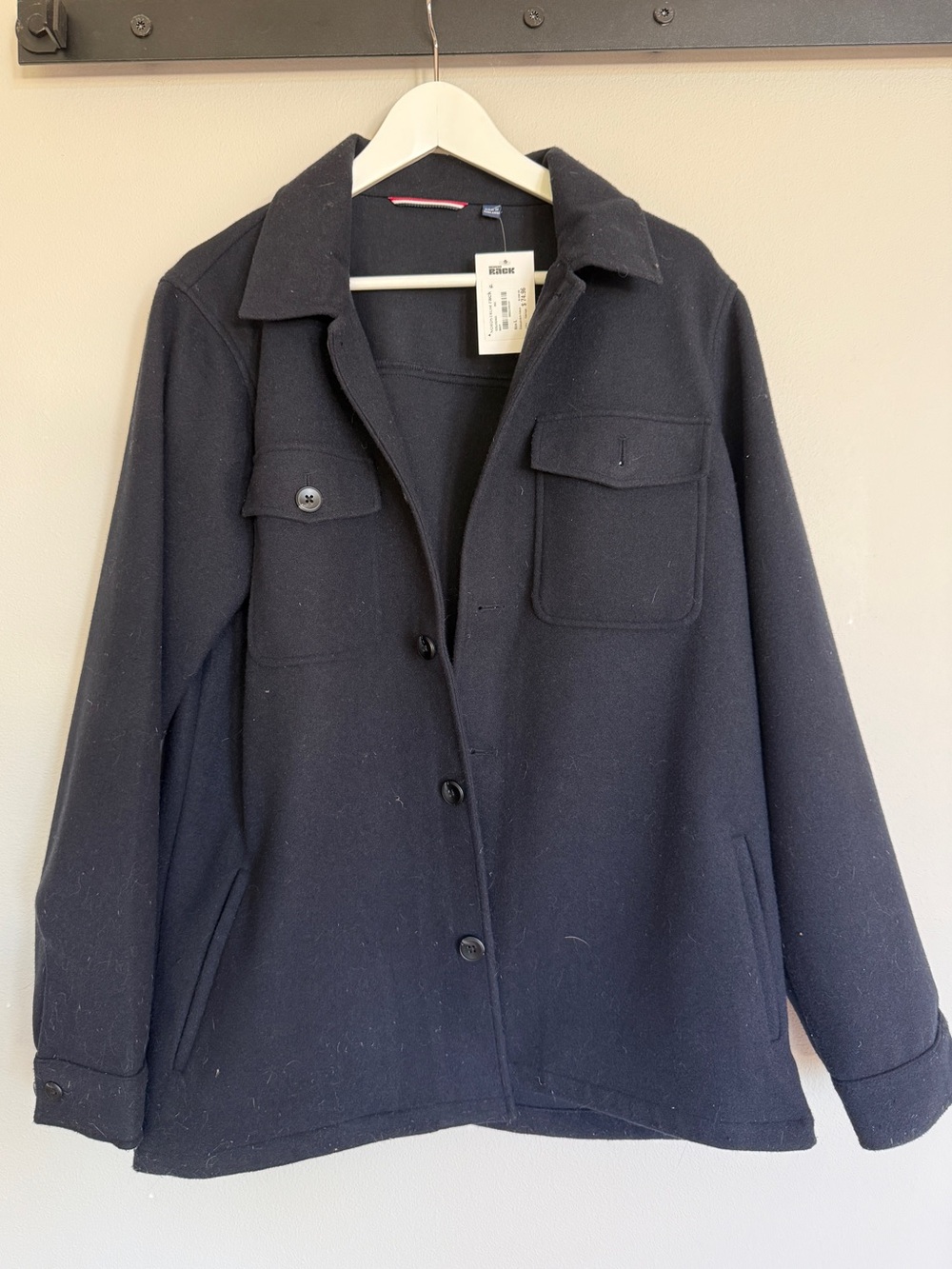 Soul of London dark blue Shacket Jacket - men’s large